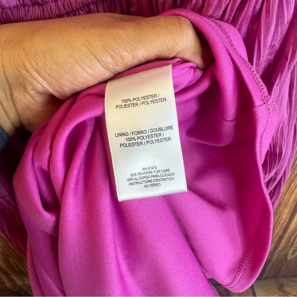 Taylor Women's Sleeveless V-Neck Side-Slit Orchid Stretch Maxi Dress Size XS - Picture 11 of 15